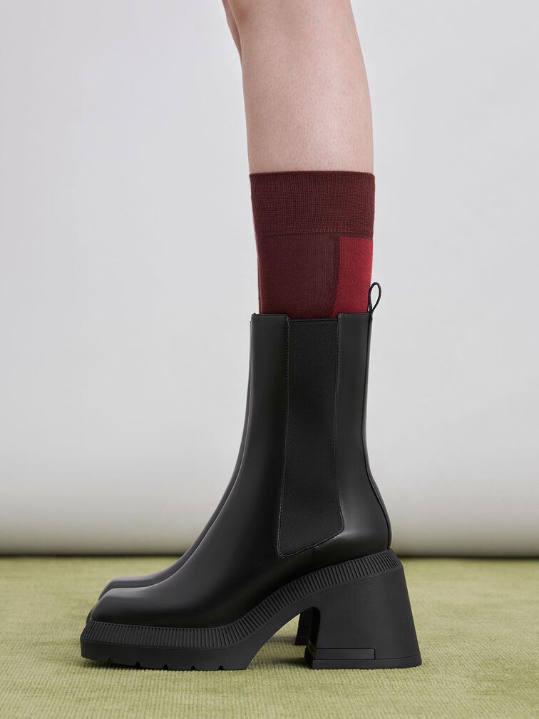 Emery Chelsea Calf Boots, Black, hi-res