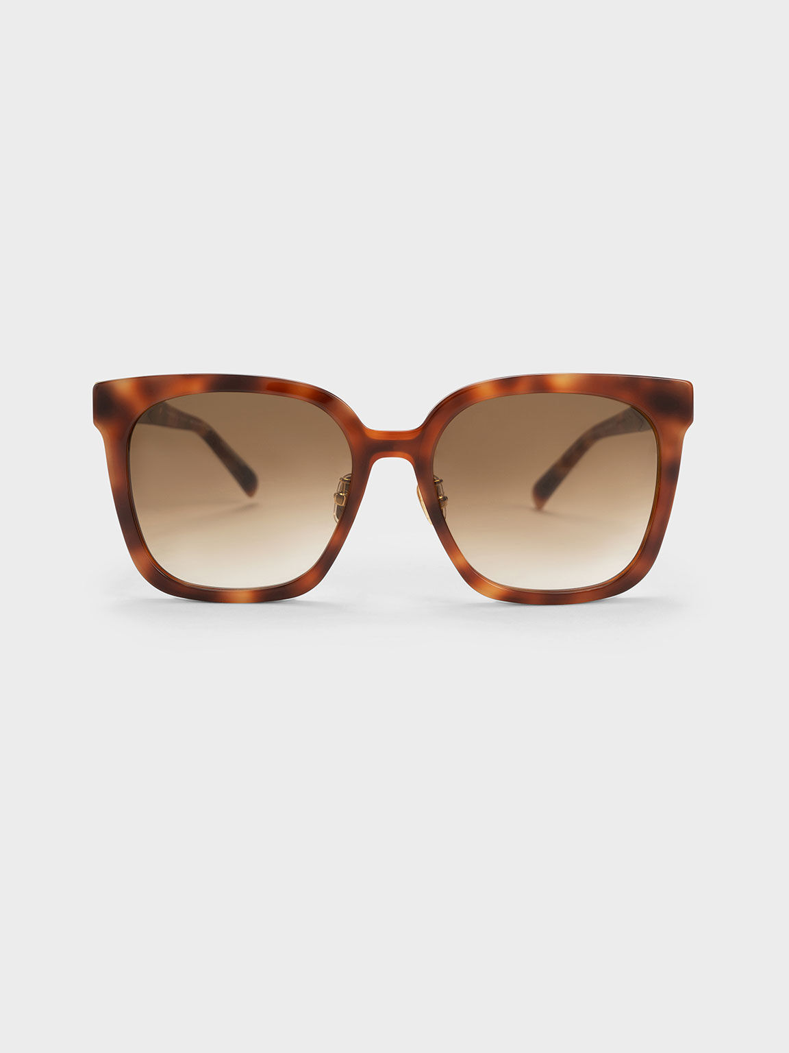 Open Wire Square Acetate Sunglasses, T. Shell, hi-res