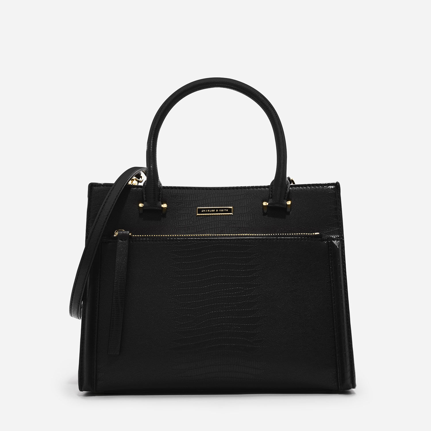 black snake print handbag