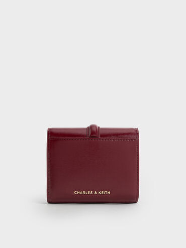 Wisteria Metallic-Accent Wallet, Burgundy, hi-res