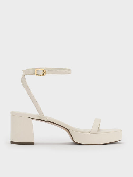 Thin-Strap Block Heel Sandals, Chalk, hi-res