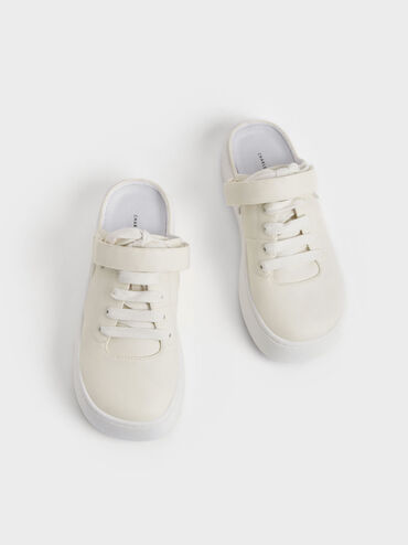 Skye Lace-Up Sneaker Mules, Chalk, hi-res
