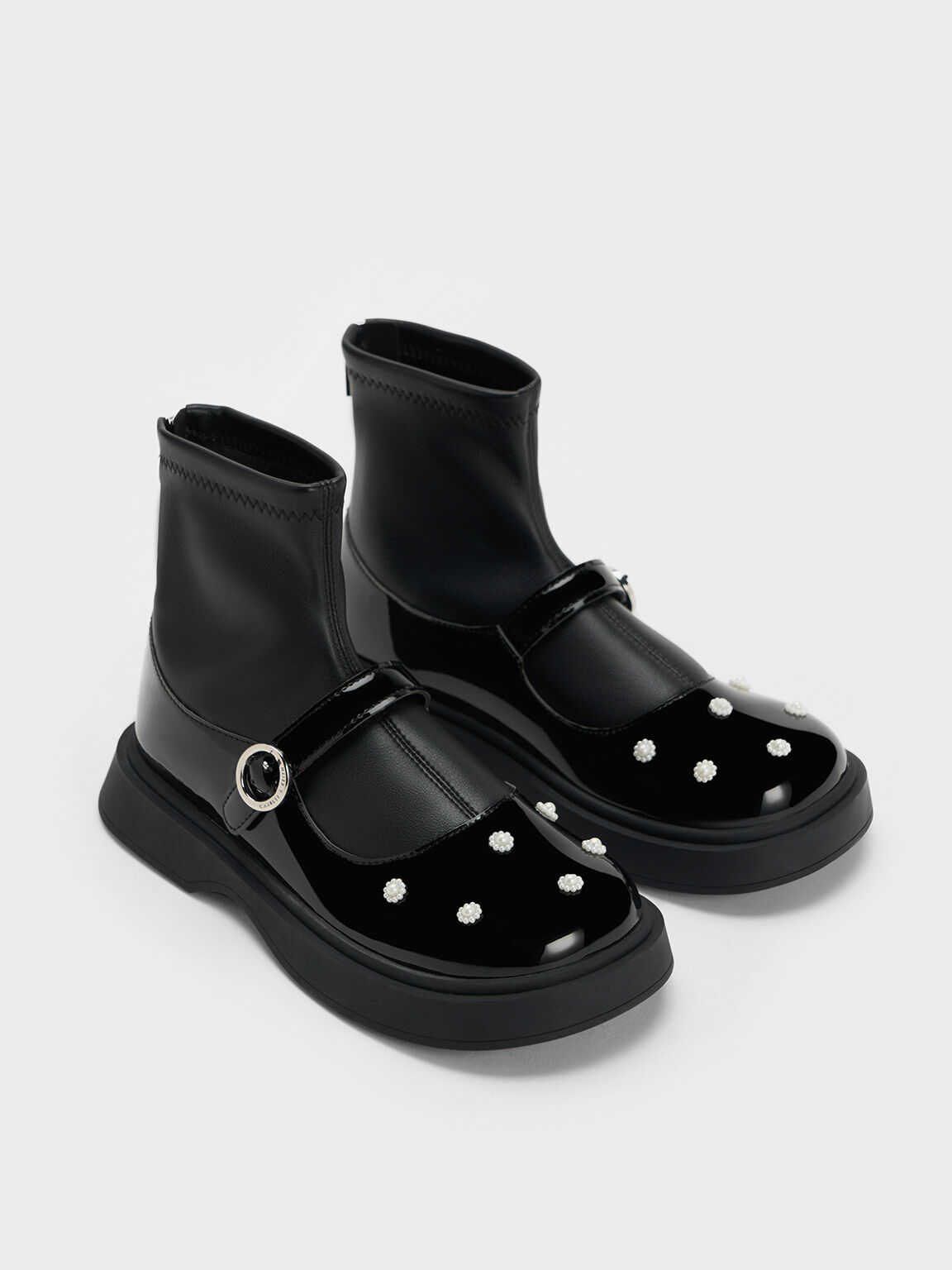 Girls patent black shoes hot sale