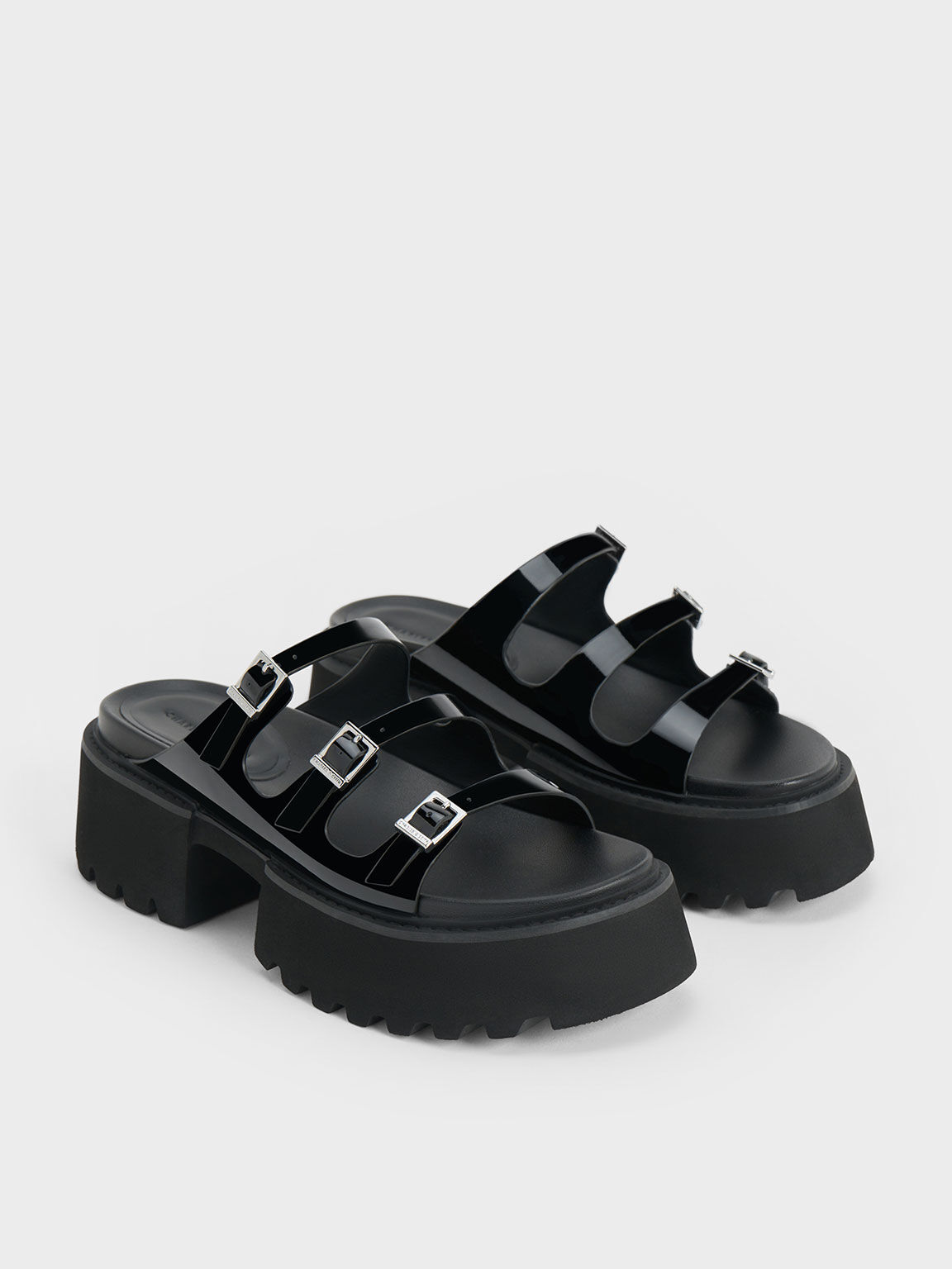 Chunky buckle discount platform sandals