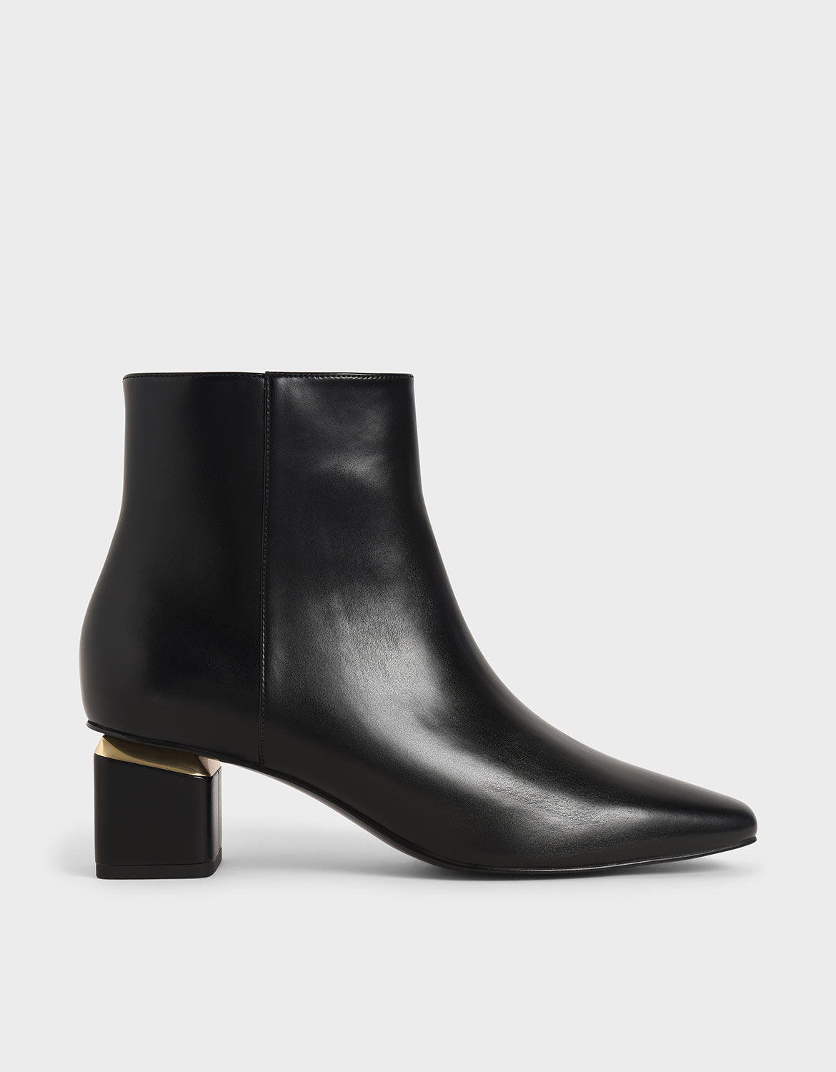 black block ankle boots