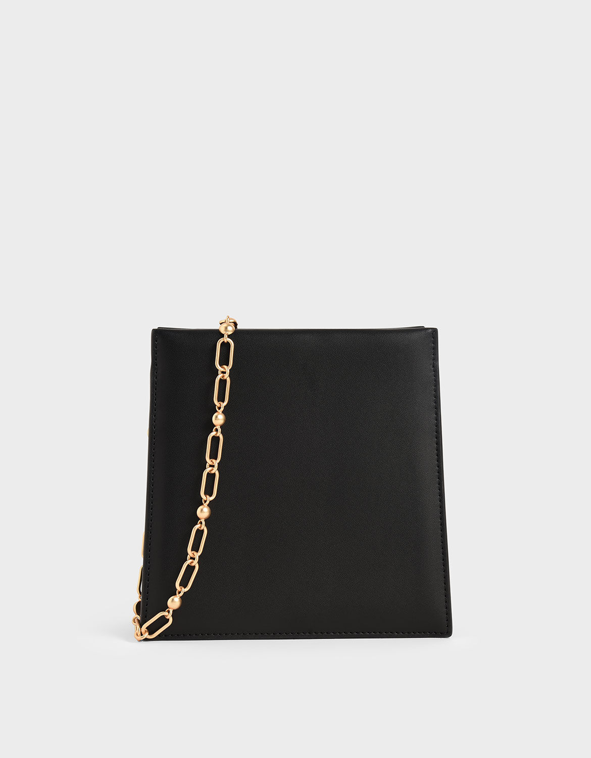 leather crossbody bag with chain strap
