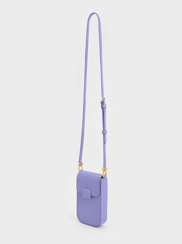 Koa 方釦隨身包, 紫丁香色, hi-res