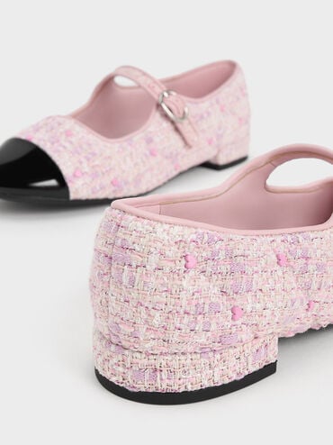 情人節系列：Dahlia 愛心瑪莉珍鞋, 粉紅色, hi-res