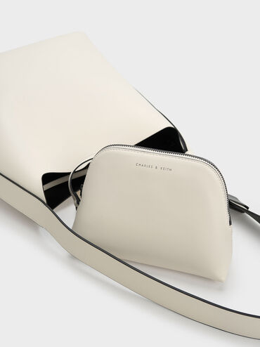 Bolso tote Edna, Crema, hi-res