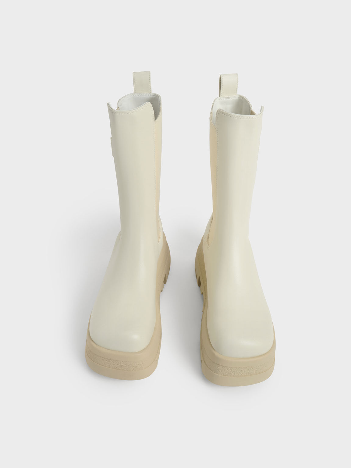 Rainier Platform Chelsea Boots, Chalk, hi-res