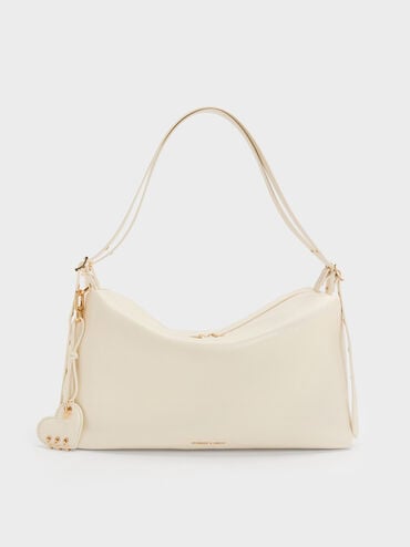 Rey Slouchy Shoulder Bag, Cream, hi-res