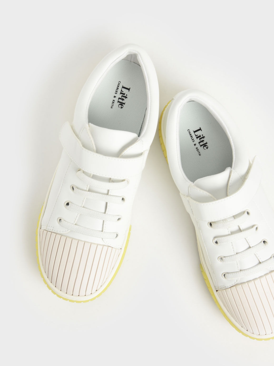Girls' Platform Sneakers, White, hi-res