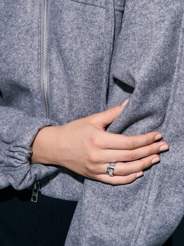 Briar 石紋鑲嵌戒指, 珍珠色, hi-res