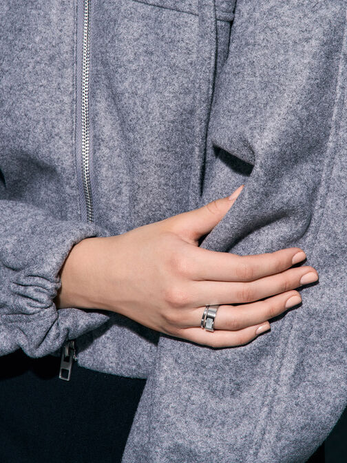 Briar 石紋鑲嵌戒指, 珍珠色, hi-res