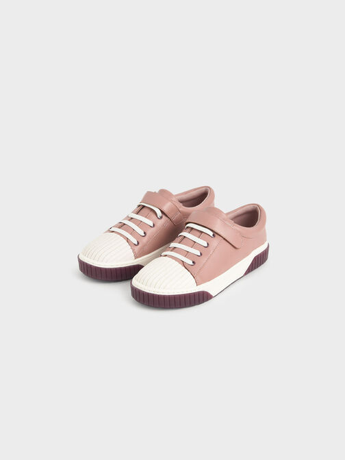 Girls' Platform Sneakers, Pink, hi-res