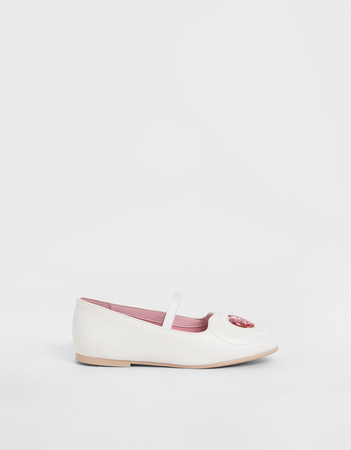 ladies white ballet flats