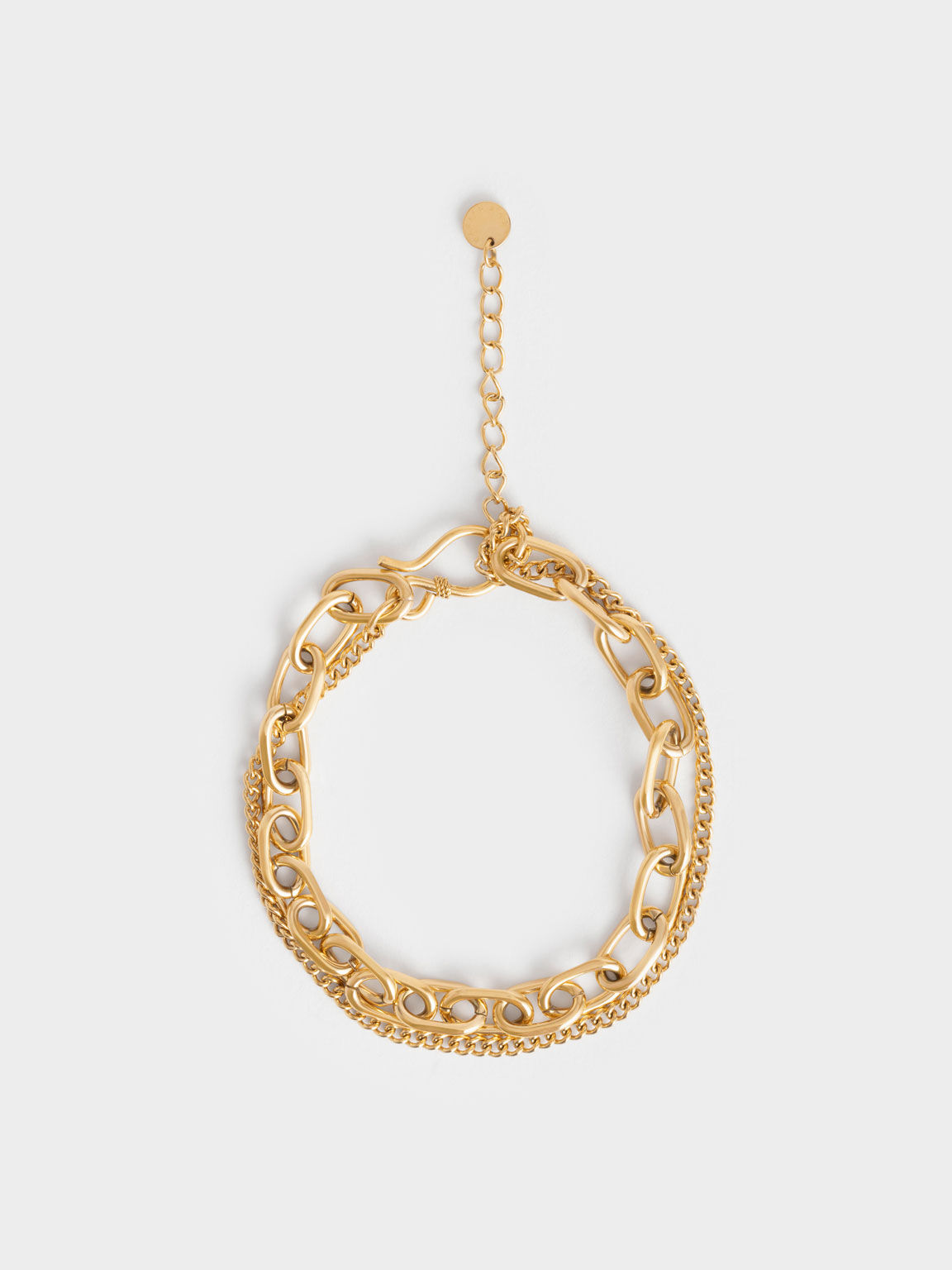 Double Chain Bracelet, Gold, hi-res