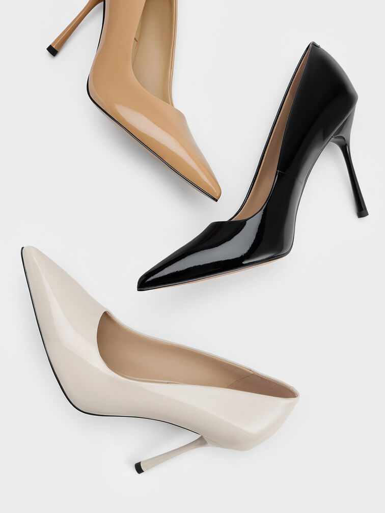 Kyra Patent Leather Pumps, Nude, hi-res