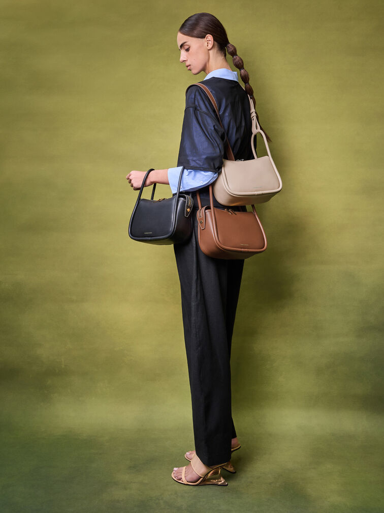 Lyla Shoulder Bag, Taupe, hi-res