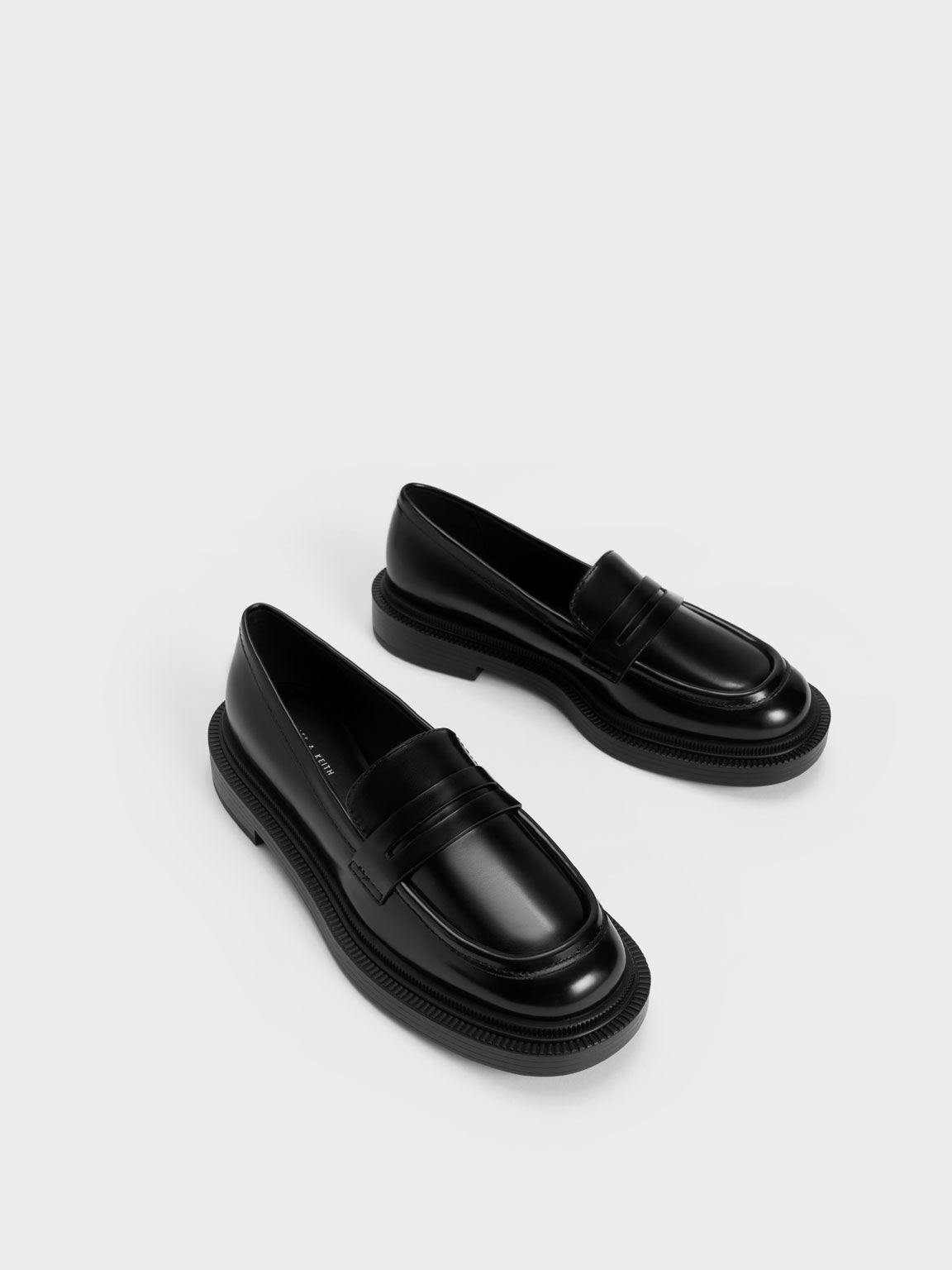 Classic Penny Loafers, Black, hi-res