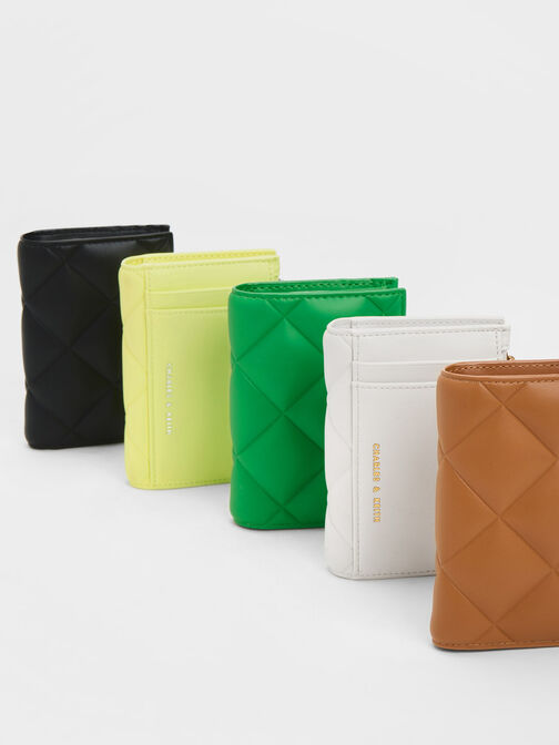 Gemma Quilted Card Holder, Butter, hi-res