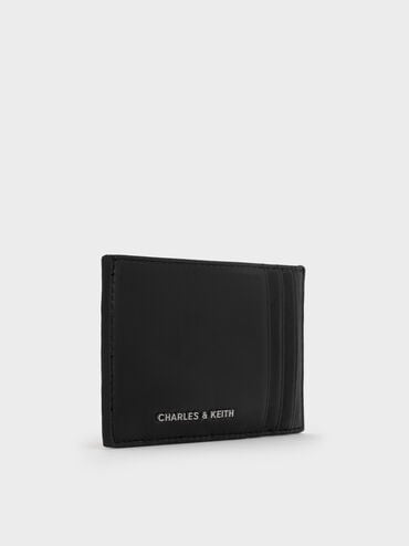 Ivette Woven Card Holder, Noir, hi-res