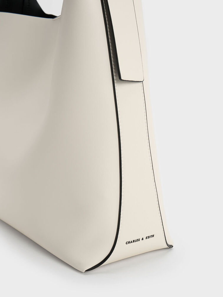 Bolso tote Edna, Crema, hi-res
