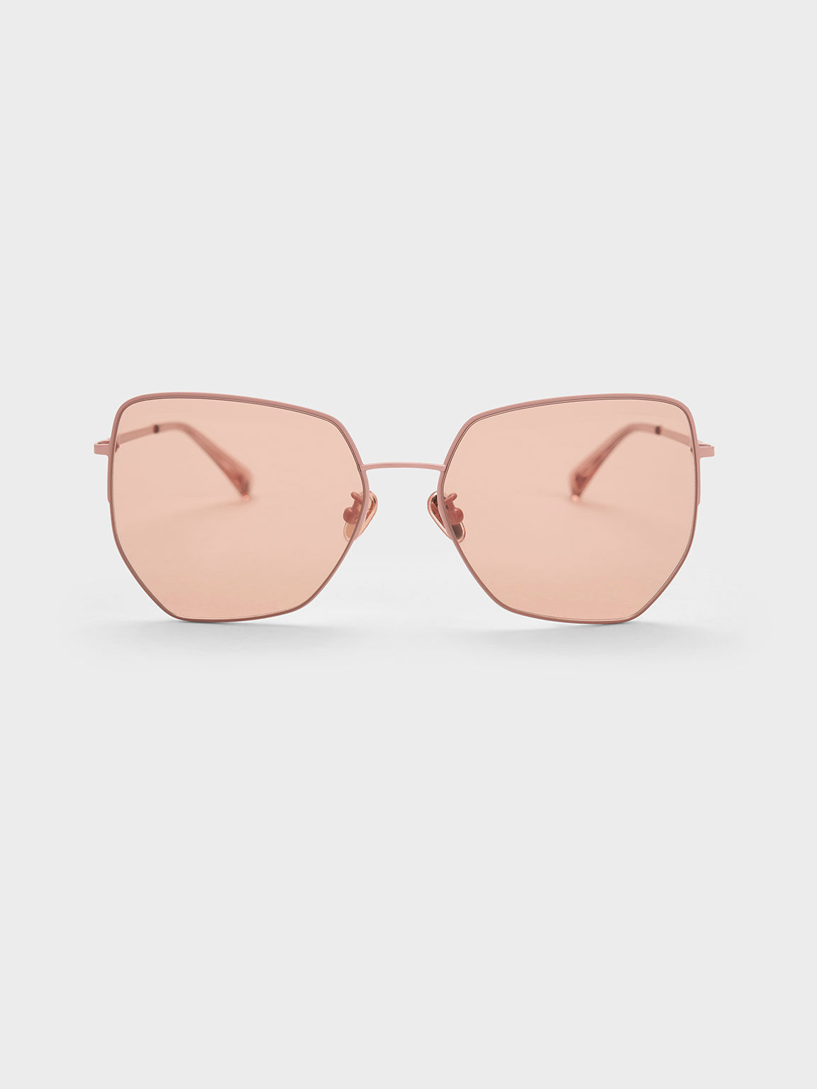 Pink sale metallic sunglasses