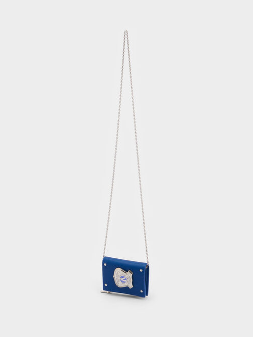 Judy Hopps Metallic Badge Card Holder, Navy, hi-res