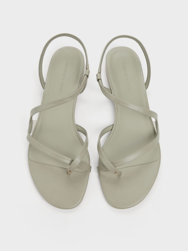 Arden Wavy Toe-Ring Sandals, Mint Green, hi-res
