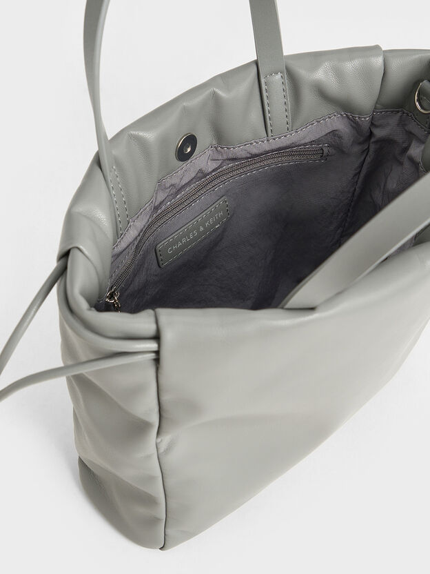 Mini Bethel Drawstring Tote Bag, Grey, hi-res