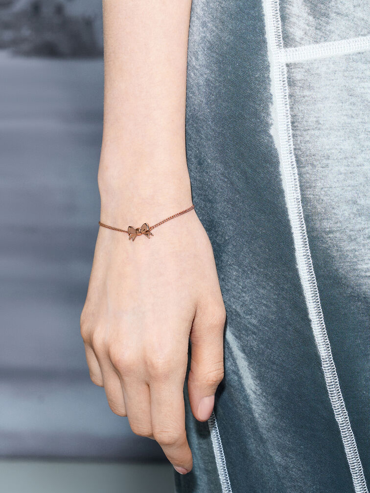 Paige Ribbon Bracelet, Rose Gold, hi-res