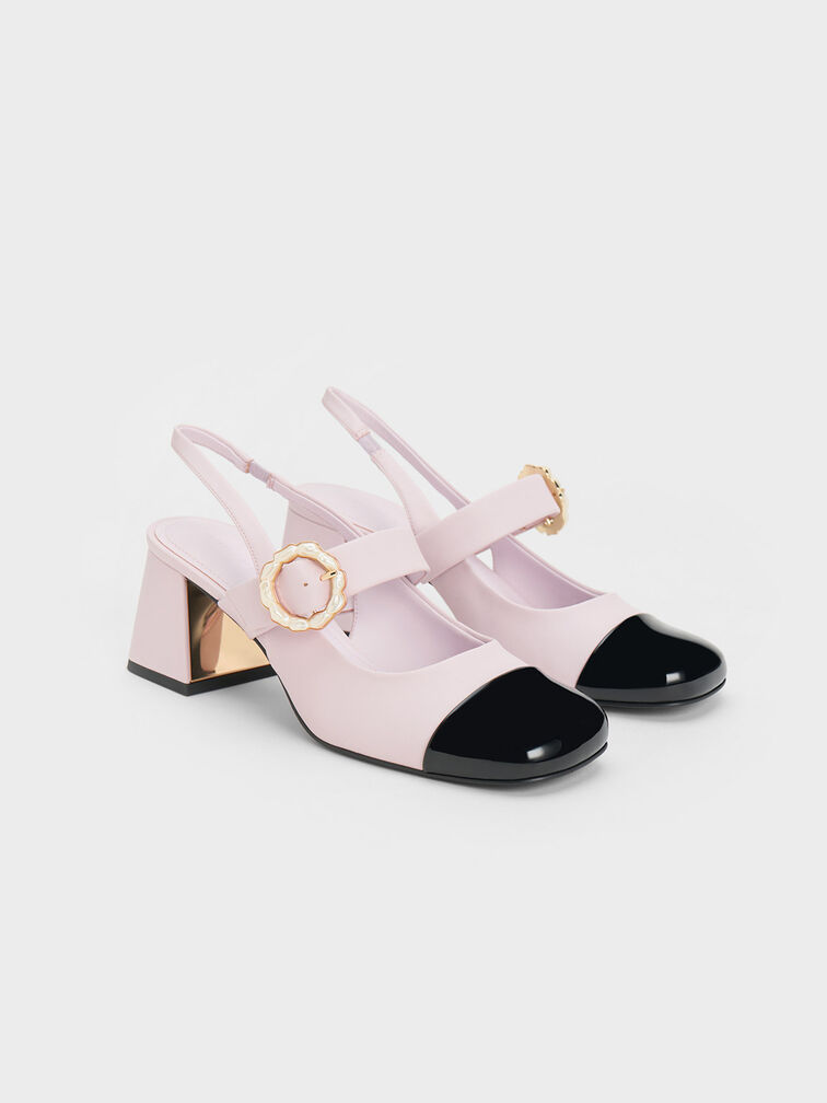 fast deal! Charles&keith Gem-Encrusted Patent Mules - Taupe OL elegant heels  nude pink, Women's Fashion, Footwear, Heels on Carousell