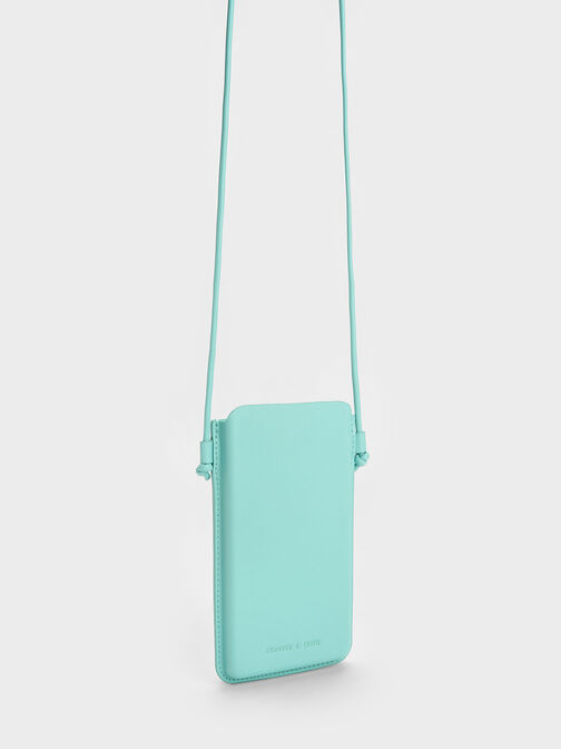 Camelia Phone Pouch, Turquoise, hi-res