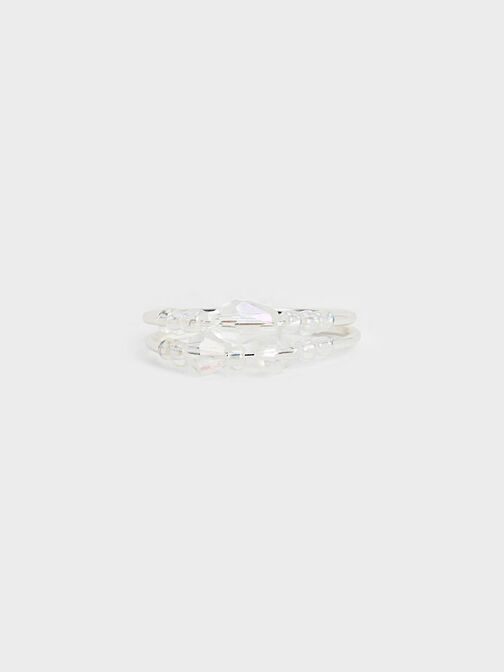 Luxem Beaded Two-Ring Set, Multi, hi-res