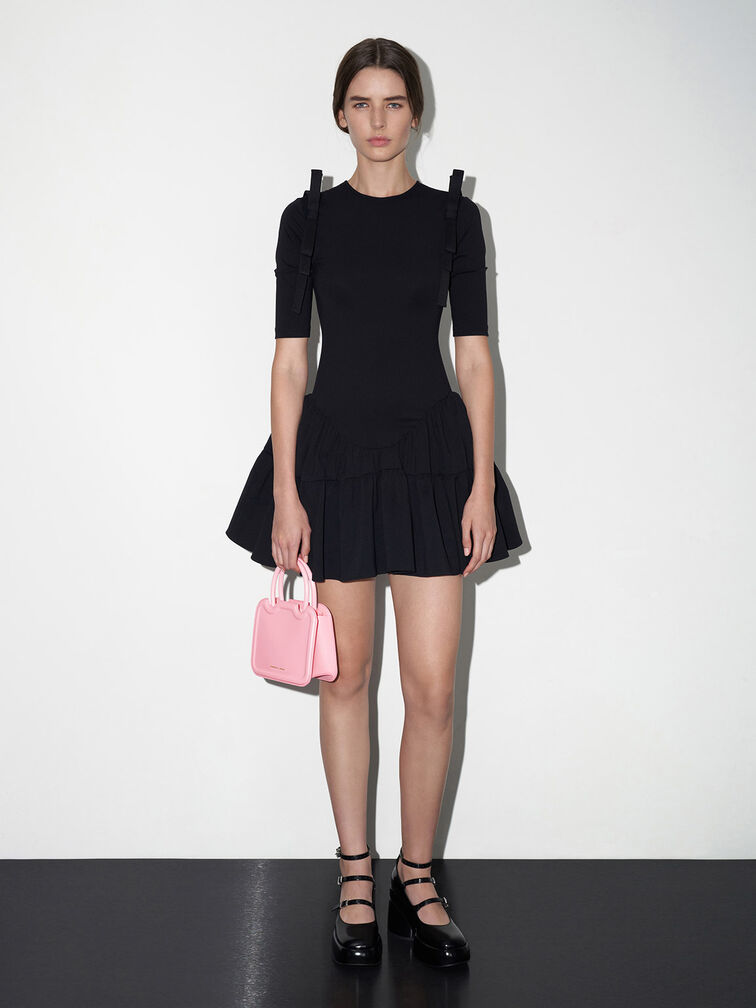 Perline Sculptural Tote Bag, Pink, hi-res