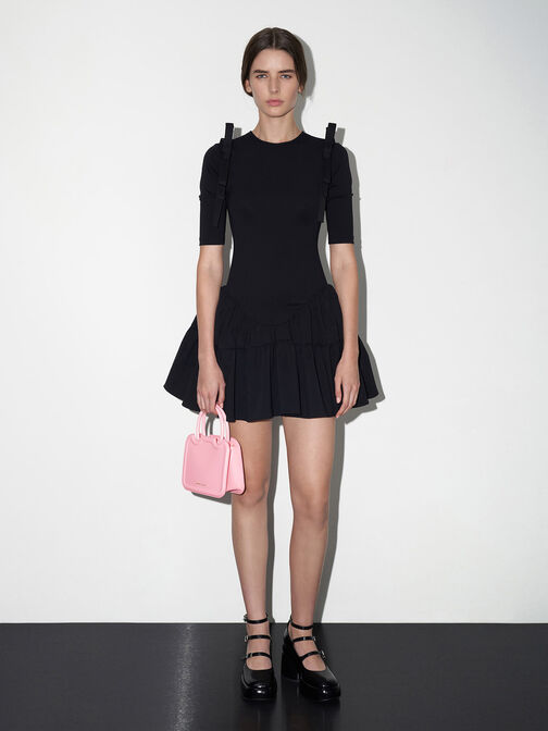Perline Sculptural Tote Bag, Pink, hi-res