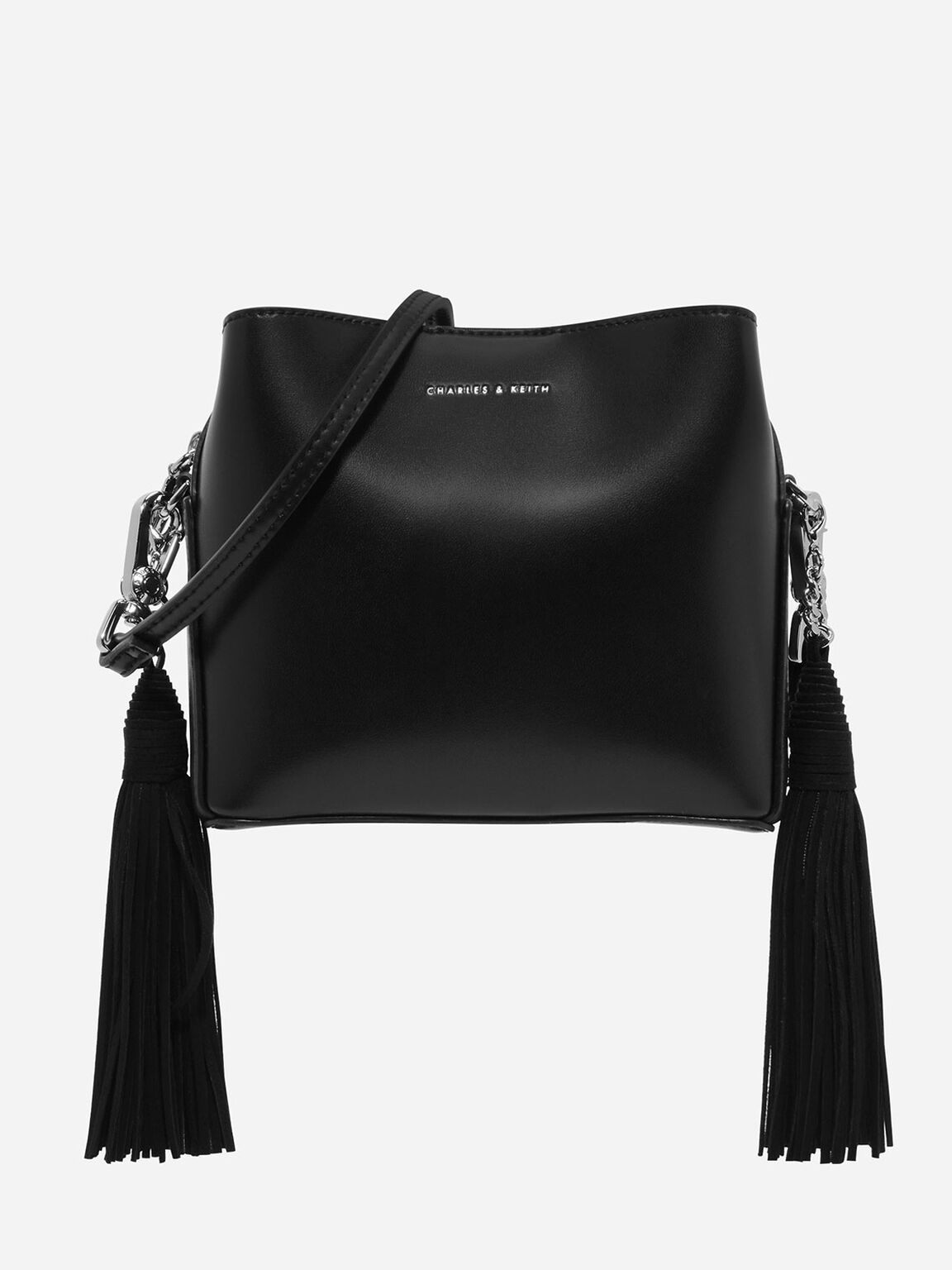 Black Tassel Sling Bag Charles Keith In