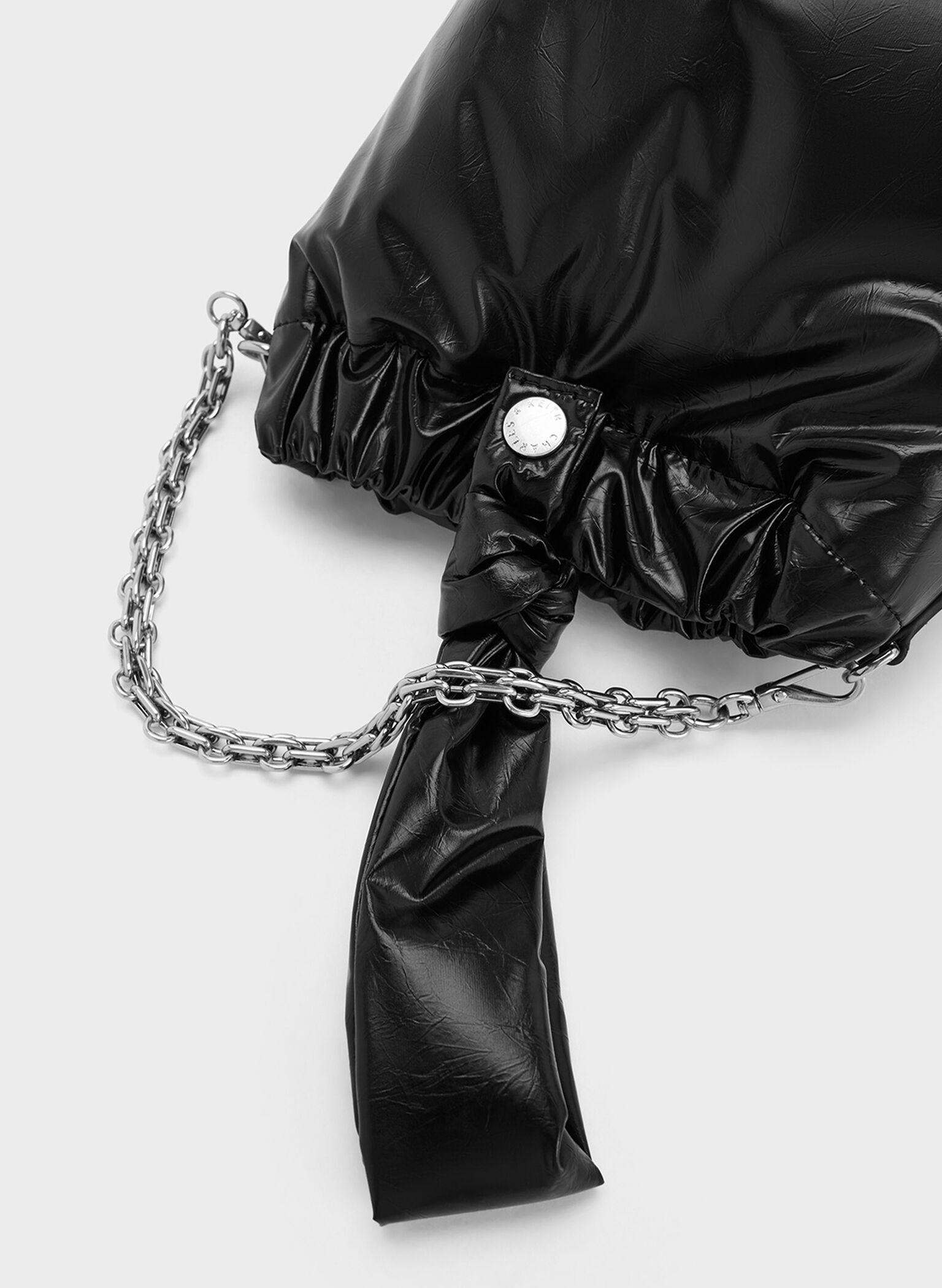 Bolso dumpling Caia con nudos, Noir, hi-res