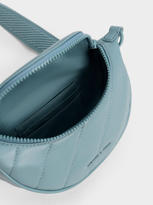 Philomena Half-Moon Crossbody Bag, Slate Blue, hi-res