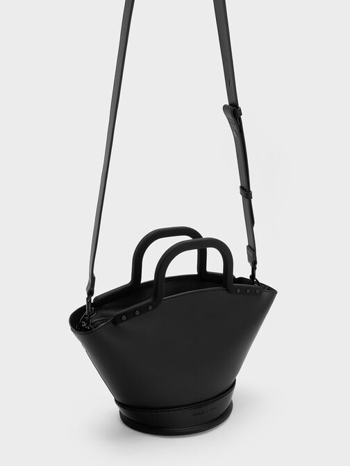 Fan Double Handle Tote Bag, Black, hi-res