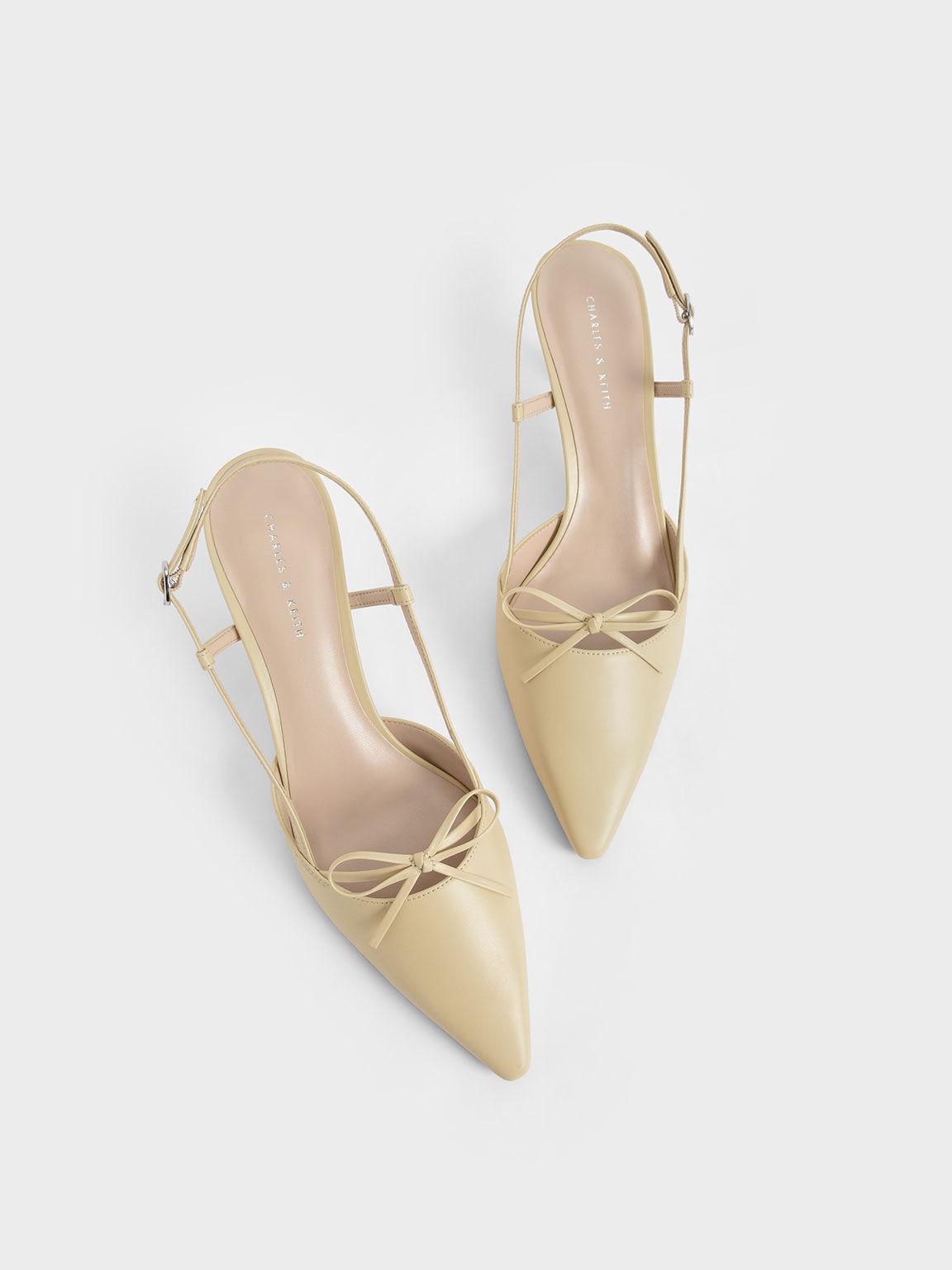 Charles & Keith Loey Ankle-strap Platform Pumps In Beige | ModeSens