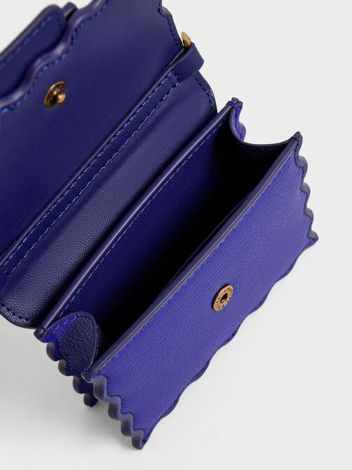 Waverly Scallop-Trim Mini Bag, Cobalt, hi-res