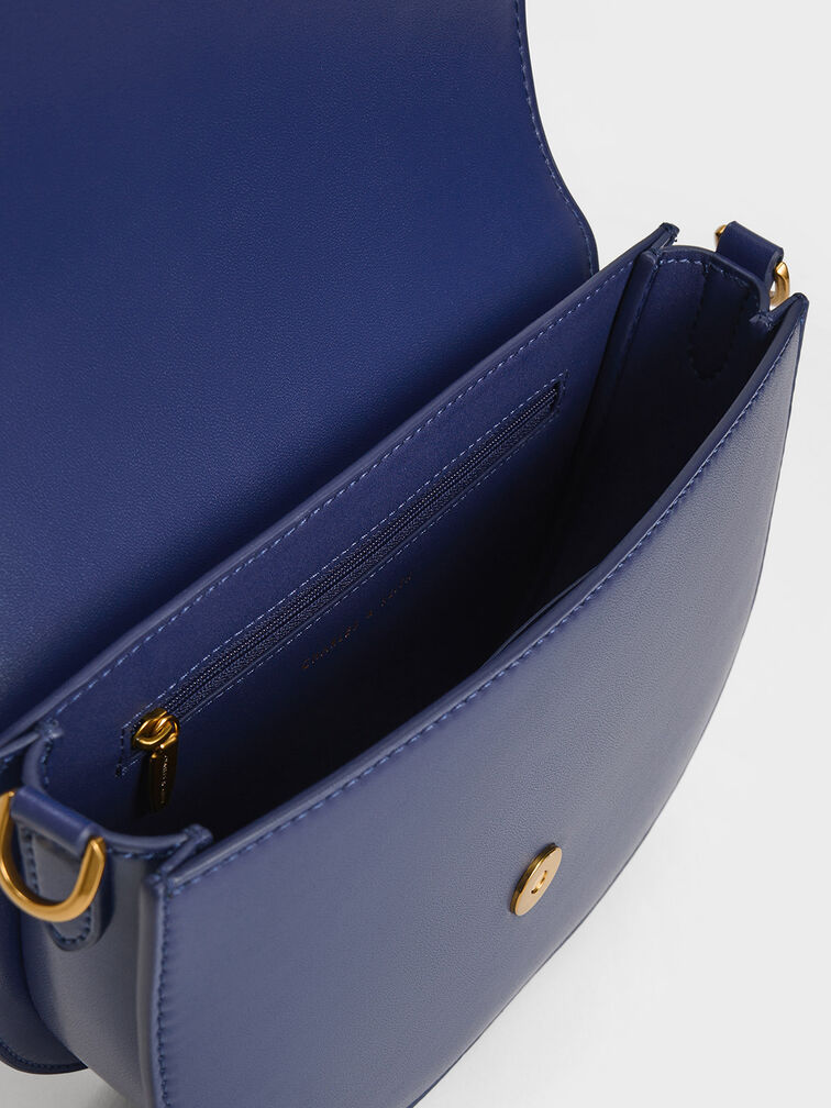 Gabine Saddle Bag, Navy, hi-res