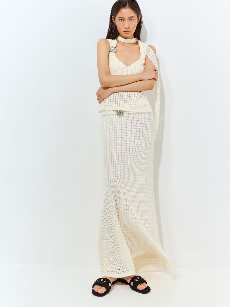 海洋風毛呢拖鞋, 黑色特別款, hi-res