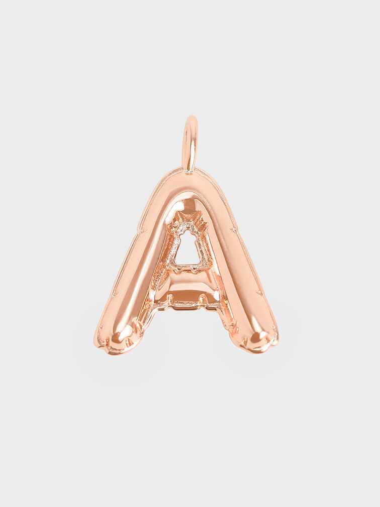 Dije con letra 'A', Oro rosa, hi-res