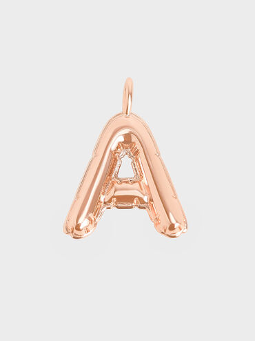 Dije con letra 'A', Oro rosa, hi-res