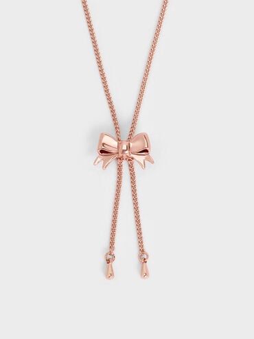 Collar de lazo Paige, Oro rosa, hi-res