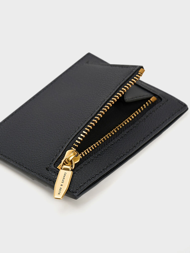 Carli Multi-Slot Card Holder, Black, hi-res