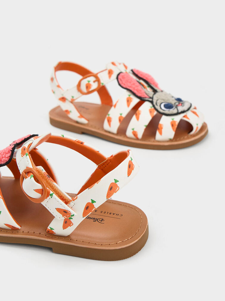 CHARLES ＆ KEITH 迪士尼優獸大都會系列：兒童羅馬涼鞋, 混色, hi-res